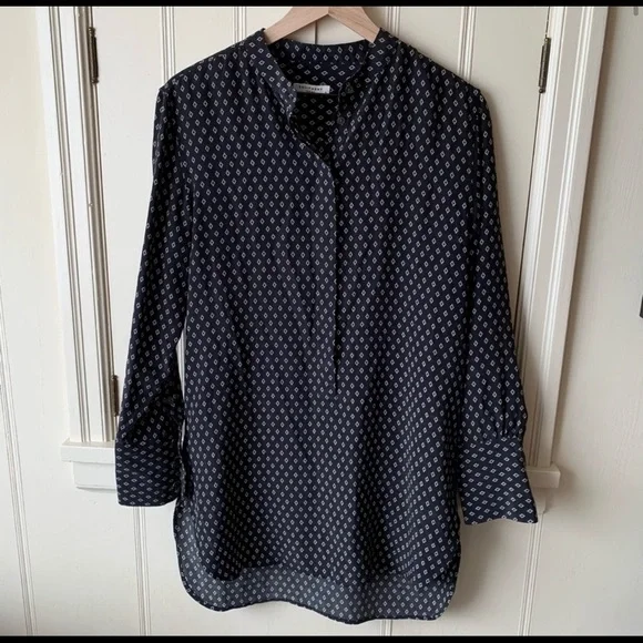 Equipment Long Sleeve Silk Shirtdress - Picture 2 of 4